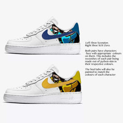 Scorpion & Sub Zero Air Force 1 - Khameleon Kickz